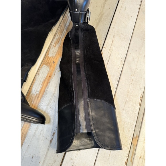 Marc Fisher Over Knee Riding Boots Editer Women's Size 9 Black Leather Worn Once - Picture 12 of 16